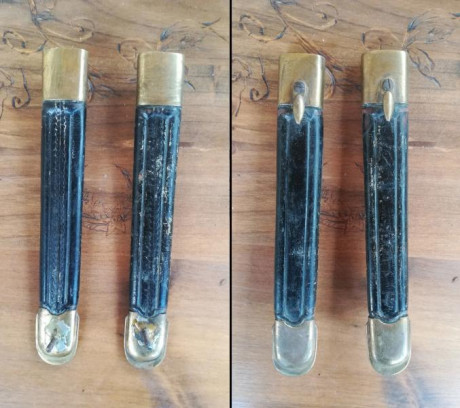 Hola. Tengo estas dos vainas, en Cartagena, Murcia, pero no tengo claro de qué bayoneta y para qué fusil 02