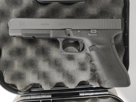 Buenas tardes,
Pongo a la venta mi Glock 34 Gen 4.
Tiene instalados muelles de competición y desconector 00