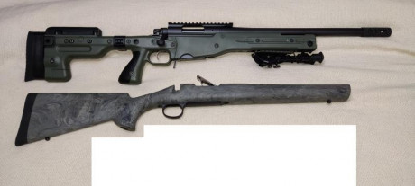 Vendo Remington 700 SPS Tactical en calibre .308 con cañón de 16,5", chasis Accuracy AT AICS 2.0 02