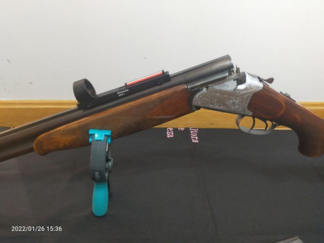 ESTA VENDIDA******VENDO LAMBER SP DOS GATILLOS 71 CAÑON CHOKES 3 Y 1 * INCLUYE MALETIN RIGIDO. GUIADA 02