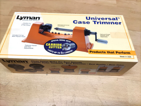 En venta Case Trimer Lyman con fresa de acero      90€ 

Adaptador para taladro con fresa de acero    00