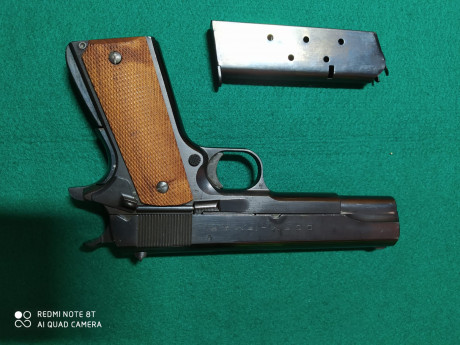 Colt 1911 A-1 fabricada bajo licencia en Argentina.

Arma de colección en perfecto estado.

Precio 550 02