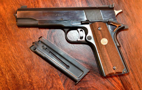 hola pongo a la venta mi COLT 1911 Gold Cup National Match MID RANGE del calibre 38 WC, que es la pistola 01