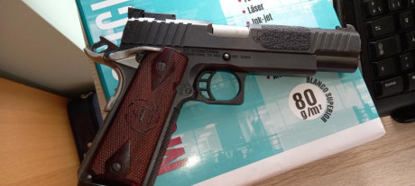 Vendo por exceso de cupo. En muy buen estado.
Preparada para IPSC CLASSIC.
1 CARGADOR DE 10 DISPAROS
Maletin 121