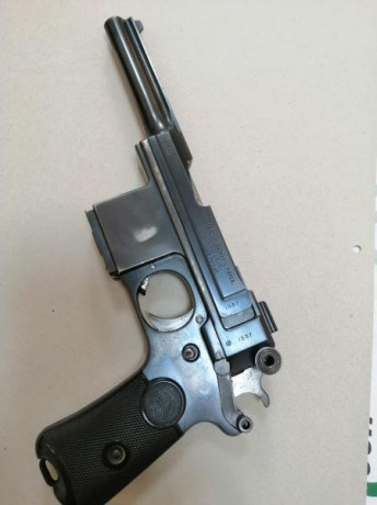 Vendo pistola BERGMAN BAYARD MOD 1908 reglamentaria del Ejercito Español , todos los marcajes y números 01