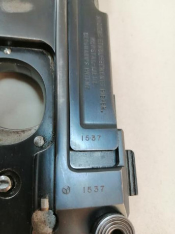 Vendo pistola BERGMAN BAYARD MOD 1908 reglamentaria del Ejercito Español , todos los marcajes y números 32