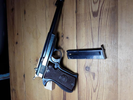 Buenas, vendo un poquito de historia una Star Olimpic F , con dos cargadores uno 22lr otro 22 corto, tira 00