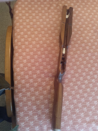 Culata para BR Anschutz 2 tornillos 1813,1913 y match 54 en Nogal,carrillera desplazable en altura,,,de 01