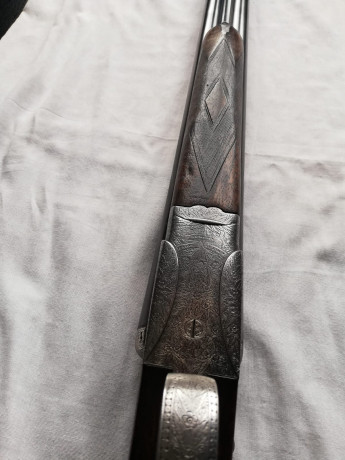 Vendo Grulla-Unión Armera del año 1945 letra Ñ modelo 215 del calibre 12/70 ánima 18.5, longitud 71cm 10