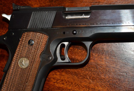 hola pongo a la venta mi COLT 1911 Gold Cup National Match MID RANGE del calibre 38 WC, que es la pistola 41