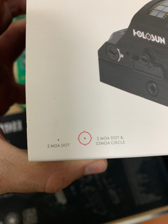 Vendo punto rojo Holosun HS507C-RD X2, casi sin uso, en su caja original con sus manuales, comprado en 01