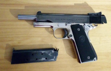 Vendo Norinco 1911 A1 45acp.
Guiada en F.
En muy buen estado. Estriado como un espejo.
Precio 150€ con 02