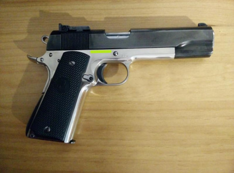 Vendo Norinco 1911 A1 45acp.
Guiada en F.
En muy buen estado. Estriado como un espejo.
Precio 150€ con 01