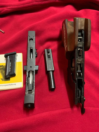 buenas compañeros pongo en venta una pistola del 22 walther GSP  con cacha de zurdo en muy buen estado 20