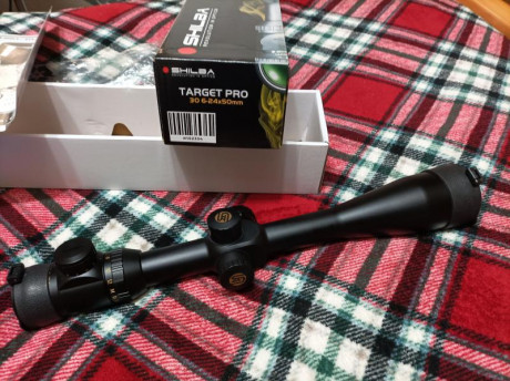 Se vende visor visor shilbaa target pro de 6-24x50 target pro de tuvo de 30 retícula mil-dot iluminación 01