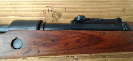 Hola. Vendo un Kar 98 de los capturados por los yugoslavos tras la Segunda Guerra Mundial, y rehecho en 120