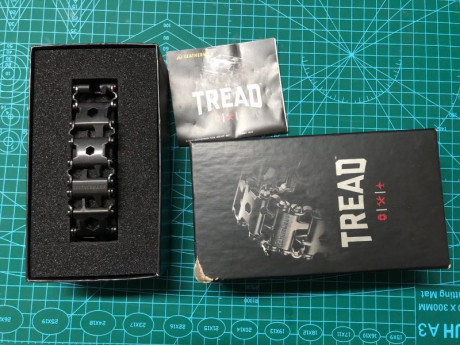 Vendo Leatherman Tread, la pulsera multiherramienta, está prácticamente nueva. versión en negro.
Para 02