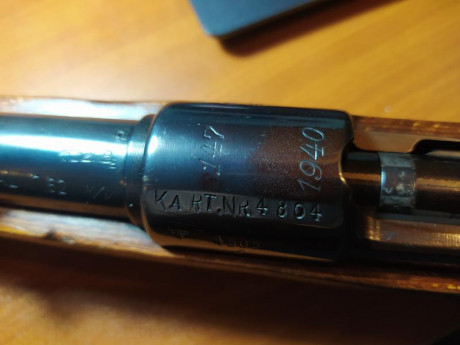 Por falta de uso se pone a la venta Mauser 98K fabricado por la casa JP Sauer und Sohn Gewehrfabrik, Suhl. 12