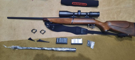 Vendo rifle multicalibre,  con maderas en un estado excepcional, modelo bx 11 originalmente en 30-06 Sprinf. 02