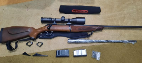 Vendo rifle multicalibre,  con maderas en un estado excepcional, modelo bx 11 originalmente en 30-06 Sprinf. 01