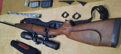 Vendo rifle multicalibre,  con maderas en un estado excepcional, modelo bx 11 originalmente en 30-06 Sprinf. 00