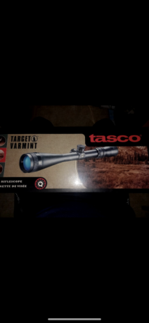 Vendo visor tasco tarjet varmint 10x40x50 lo compré para el tiro y nunca se llegó a estrenar. Lo vendo 02