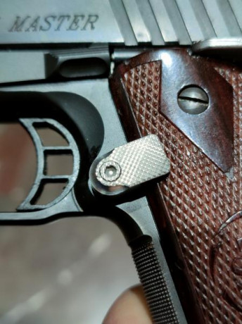 Hola, necesito un punto de mira y un botón de retenida del cargador "normales" para una sti 01