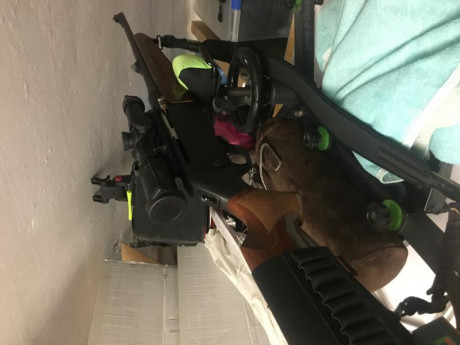 En venta rifle hk slb light cal 9,3x62 con carril y monturas warne desmontables lleva visor de batida 02
