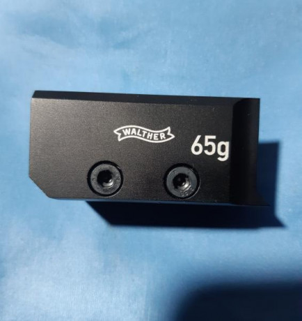 Busco contrapeso para Walther GSP de 65 gramos.
Saludos. 140