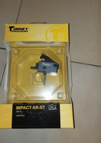Se Vende disparador para Ar15 de la prestigiosa casa Timney. 
Tiene el gatillo recto.
 
El disparador 00