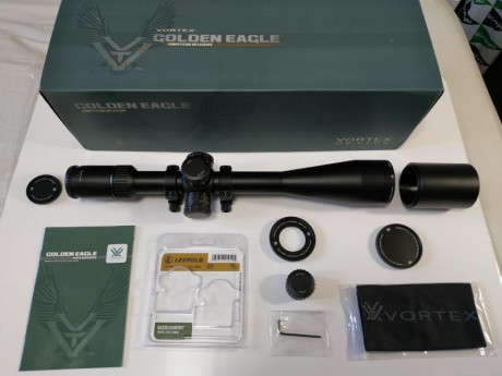 Hola a todos,

Vendo  Visor Vortex Golden Eagle 15-60x52 , SFP, con retícula SCR-1, y corrección por click 02