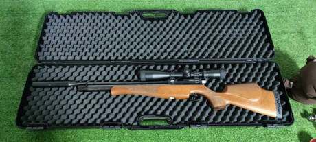 Hola a todos pongo en venta todo el equipo que tengo por no usar, carabina Air arms s400 classic con visor 02