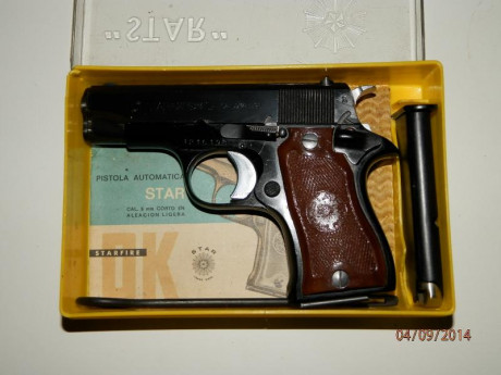 ¡ Vendida el 10 de Mayo!

Se vende pistola automática marca  STAR  modelo  STAFRIRE DK  calibre  9 mm 01