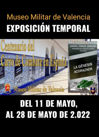 Buenas tardes a todos. 

El Museo Militar de Valencia acoge, desde el día 11 de mayo, y hasta el 28 de 00