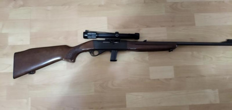 Vendo carabina marca Anschütz modelo 525 Semiautomática calibre 22, incluido cargador de 10 cartuchos 00
