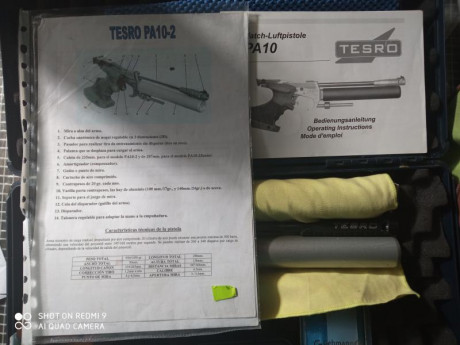 Se vende pistola tesro pa10 de 207mm de cañón.
Ideal para iniciación.
Un cilindro caducado en 2015 y el 00