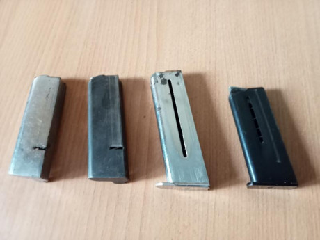 Muy buenas
Vendo estos  cargadores en buen estado y perfecto funcionamiento.
Astra 300 niquelado del 9 01