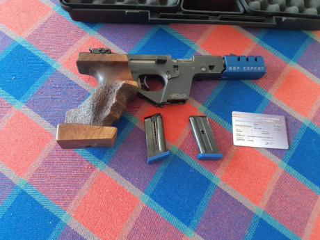 Se vende pistola Walther GSP expert calibre 22 cacha talla m en un gran estado por no utilizar al ser 02