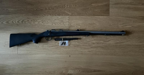 Vendo Ardesa Evolution Bolt-action Rifle .50 pistón. Dispara con tres tipos de pistones. No se oxida. 02