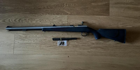 Vendo Ardesa Evolution Bolt-action Rifle .50 pistón. Dispara con tres tipos de pistones. No se oxida. 01