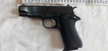 Vendo pistola STAR BM 9 PB. Impecable estado original, el armazón es de acero. 

Precio 300 €.

Contacto 01