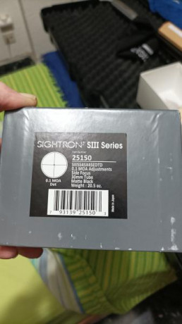 Se vende visor sightron sIII 45x45  tuvo de 30 ,parasol tapas para oculares  paralelaje lateral prácticamente 02