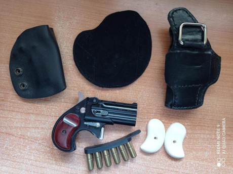 Se vende arma corta tipo DERRINGER del calibre 38spl, guiada en A, no se intercambia ya que tengo que 00