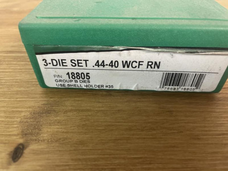 Dies para recarga del calibre 44-40, usados pero bien cuidados, precio 60€ envio certificado en peninsula 01