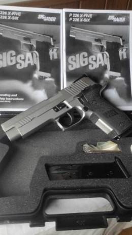 Sig Sauer X-Five Allround 9m/m arma que casi podría pasar por nueva por el poco uso, no utilizada para 10