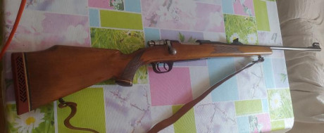 Vendo rifle Voere Stlf3, cartucho 8x68S, disparador con pelo( doble disparador el posterior es el tensor), 161