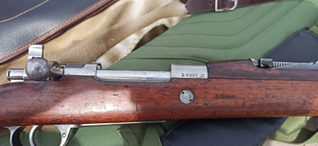 Mauser Argentino  Modelo 1909,  la  misma numeración en todas las partes ,calibre 7,65 x 53, en perfecto 21