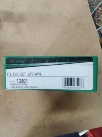 Vendo dais del 270 winchester rcbs con las vainas y las puntas que tengo.
150 euros. 02