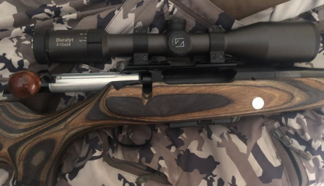 Rifle VOERE modelo LBW calibre 270wsm. Cañón de acero al carbono. Cañones intercambiables, miras abiertas, 12