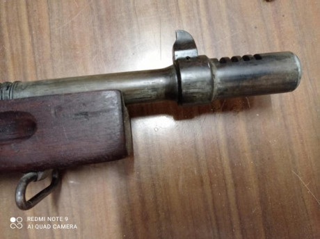 Se vende thompson Cyma 1928 envejecida, con guardamanos y culata original de época wwii, el pistolete 60